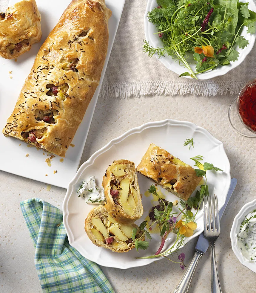 Erdäpfelstrudel Kartoffelstrudel Tante Fanny