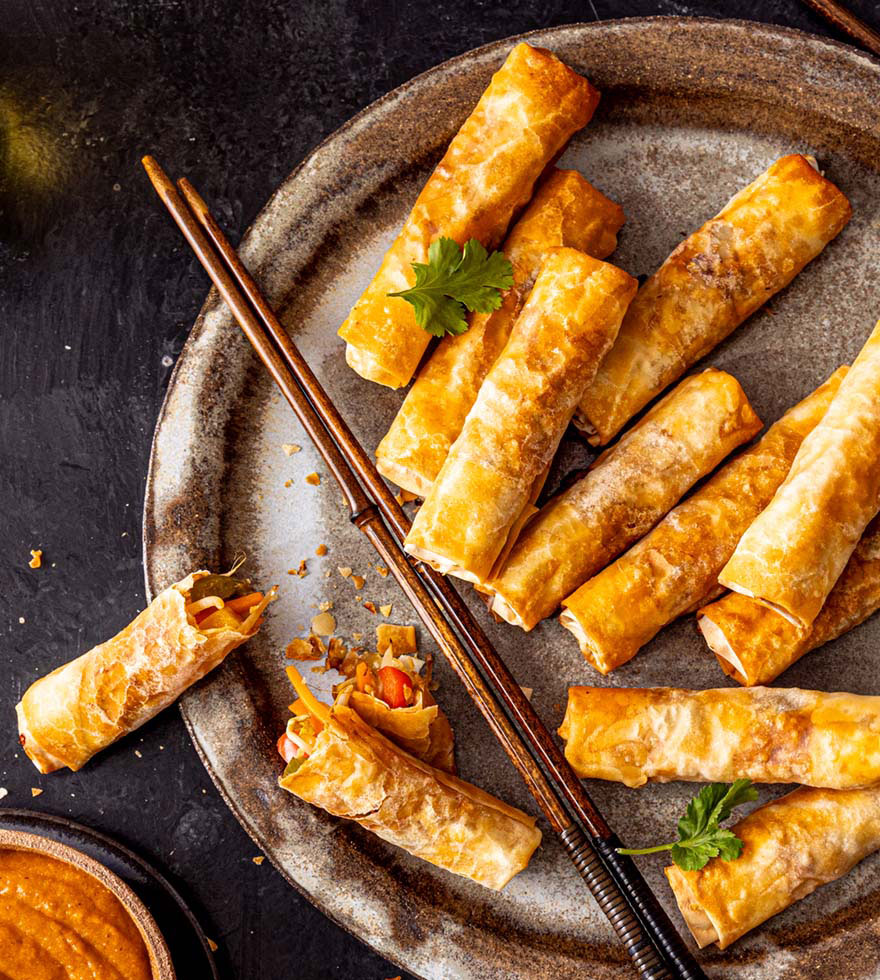 Frühlingsrollen mit Gemüse