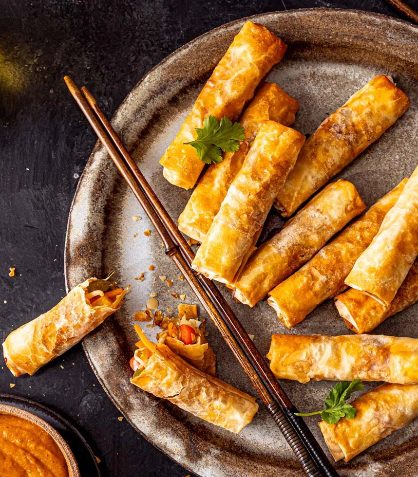 Frühlingsrollen mit Gemüse