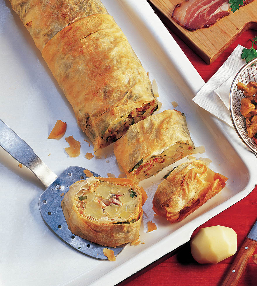 Grammel-Erdäpfel Strudel Tante Fanny