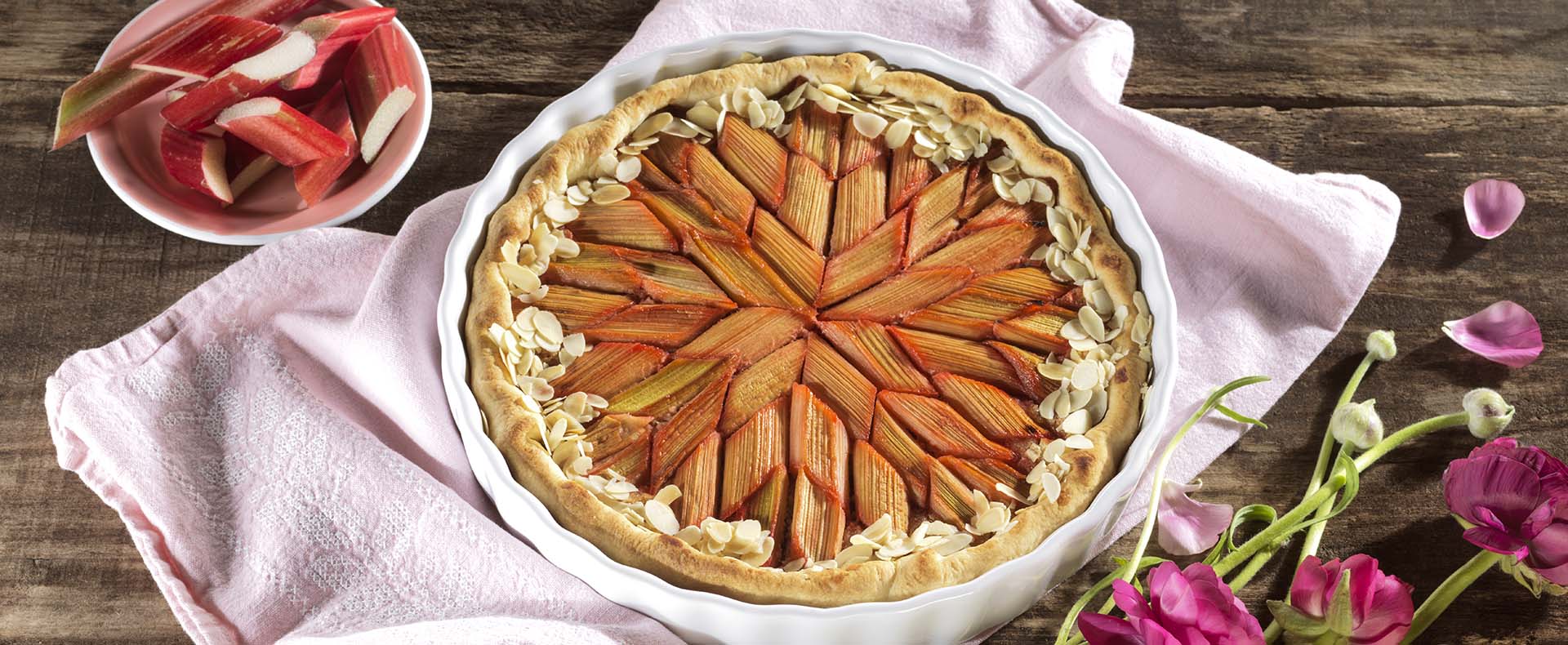 Rezept Mandel-Rhabarber-Tarte Tante Fanny