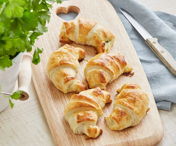 Schinkenkipferl Blätterteig