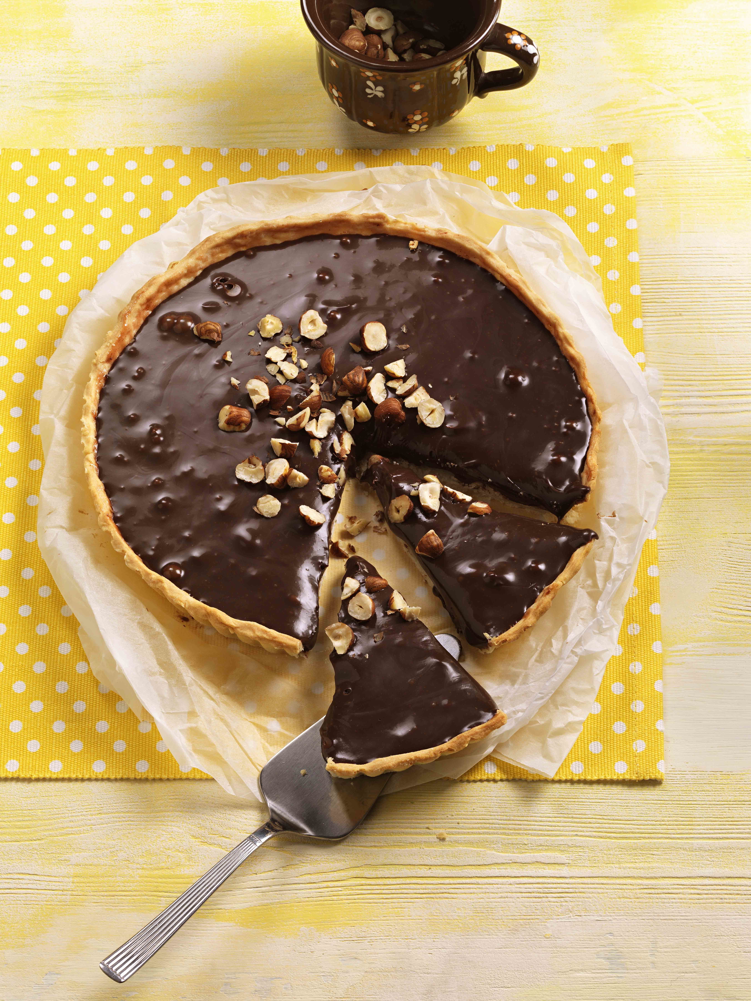 Schokolade-Haselnuss Tarte Rezept - Tante Fanny