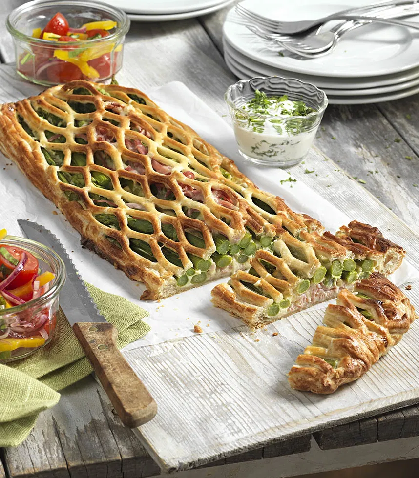 Spargelstrudel Blätterteig Tante Fanny