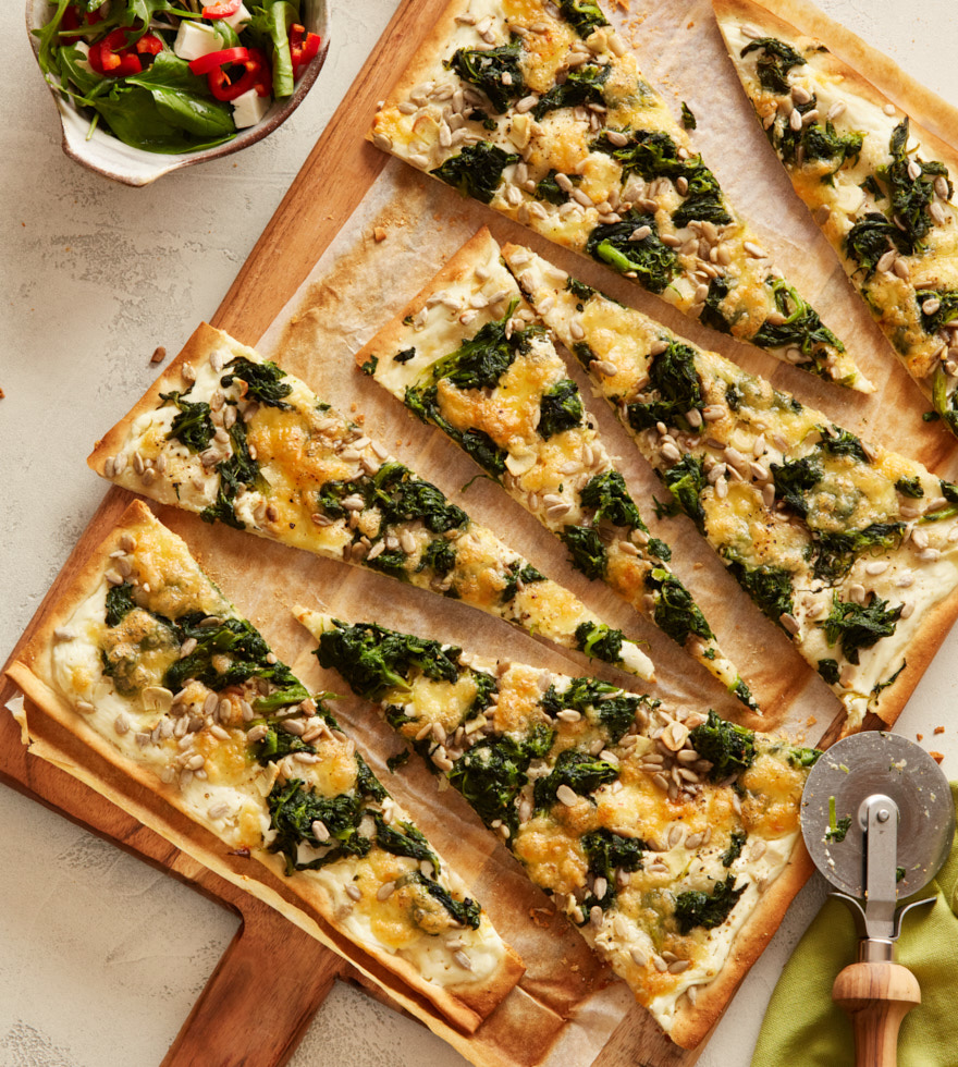 Flammkuchen Spinat