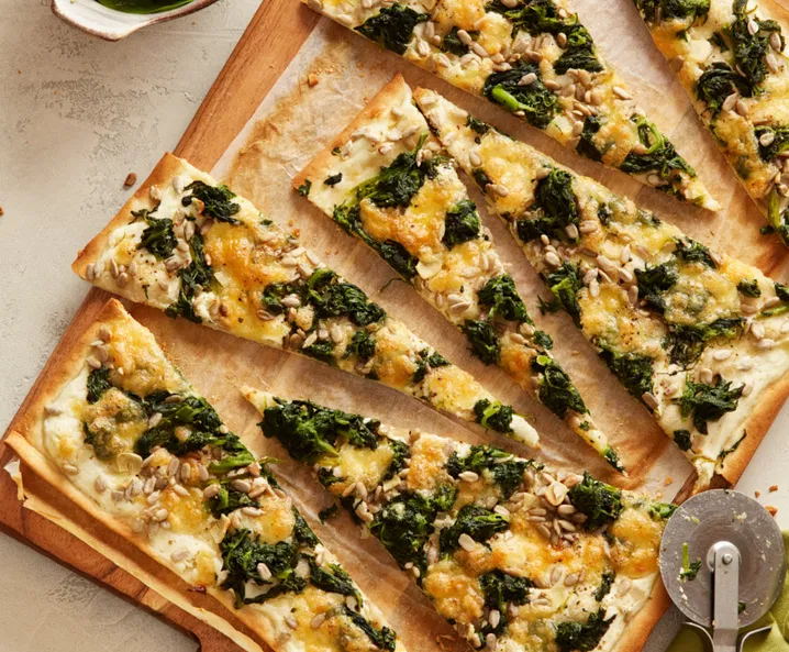 Flammkuchen Spinat