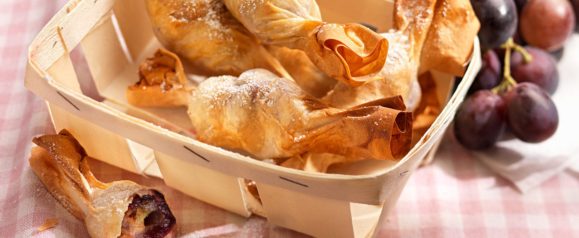 Strudelbonbons mit Weintrauben Tante Fanny