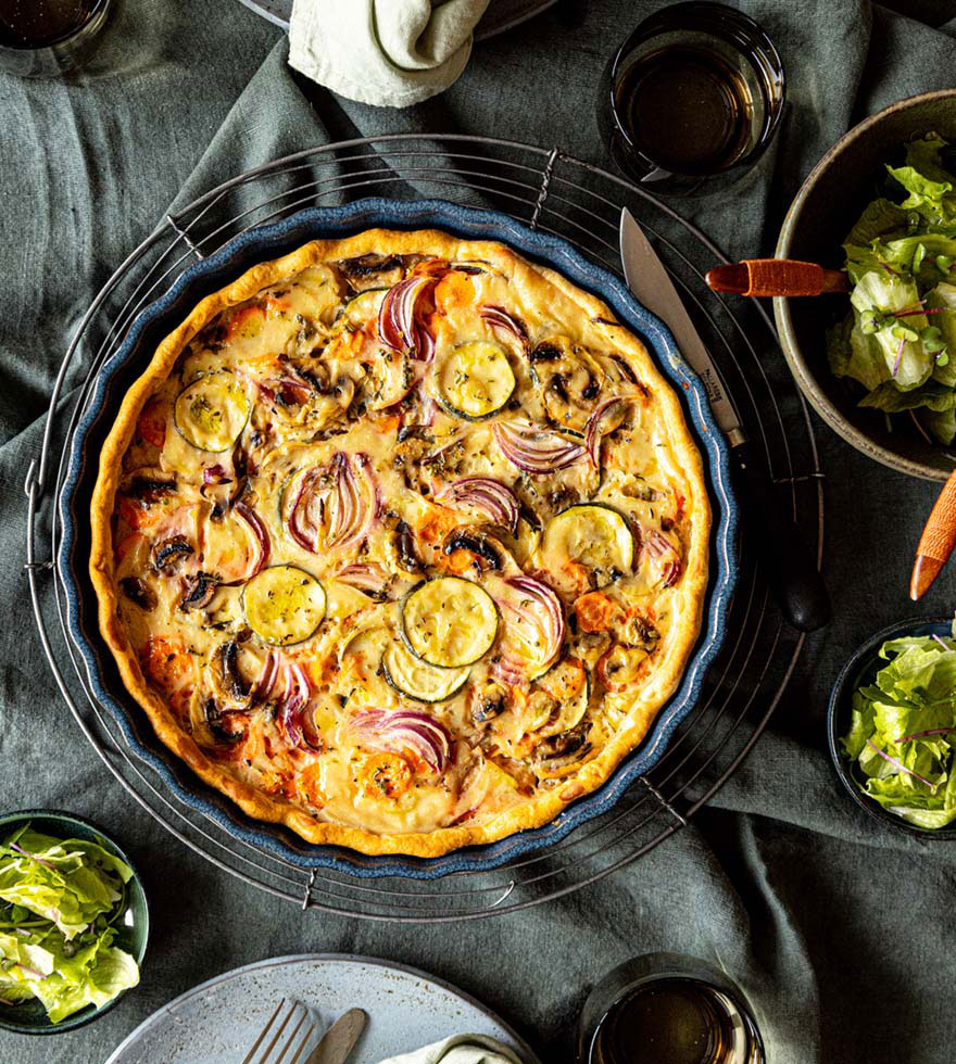 Vegane Gemüse Quiche