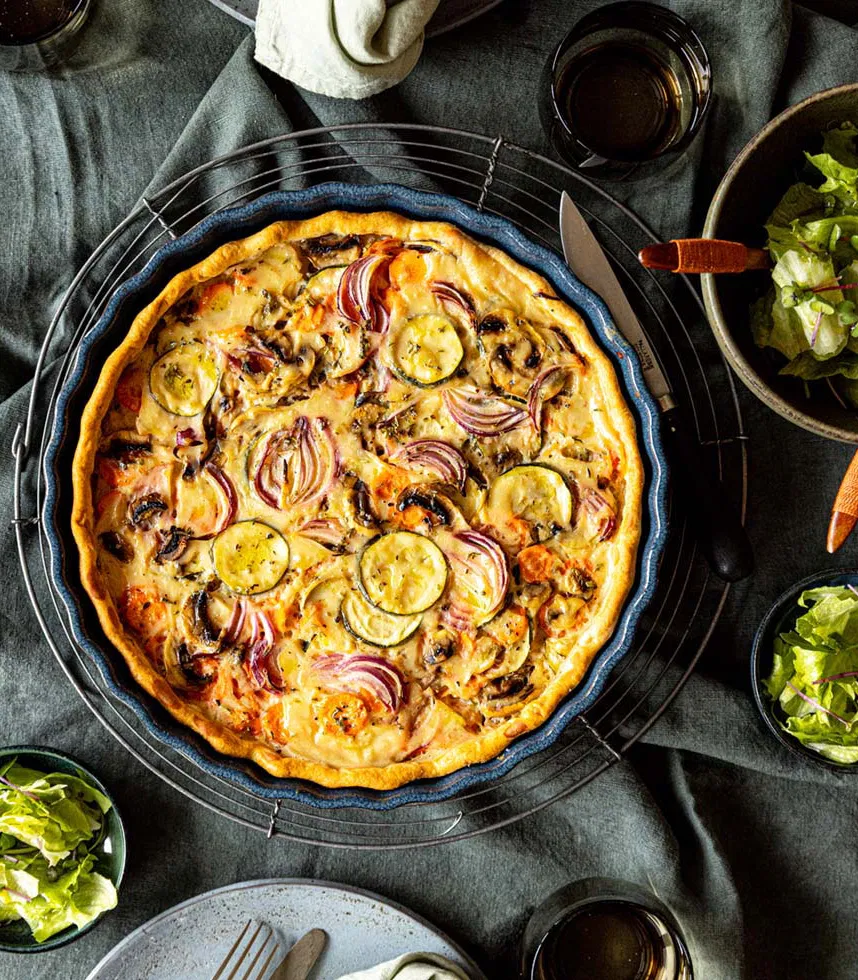 Vegane Gemüse Quiche