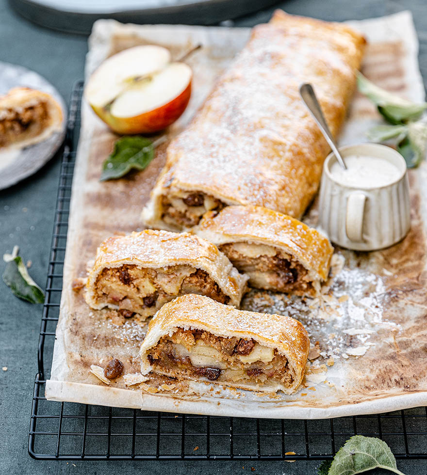 Wiener Blätterteig Apfelstrudel