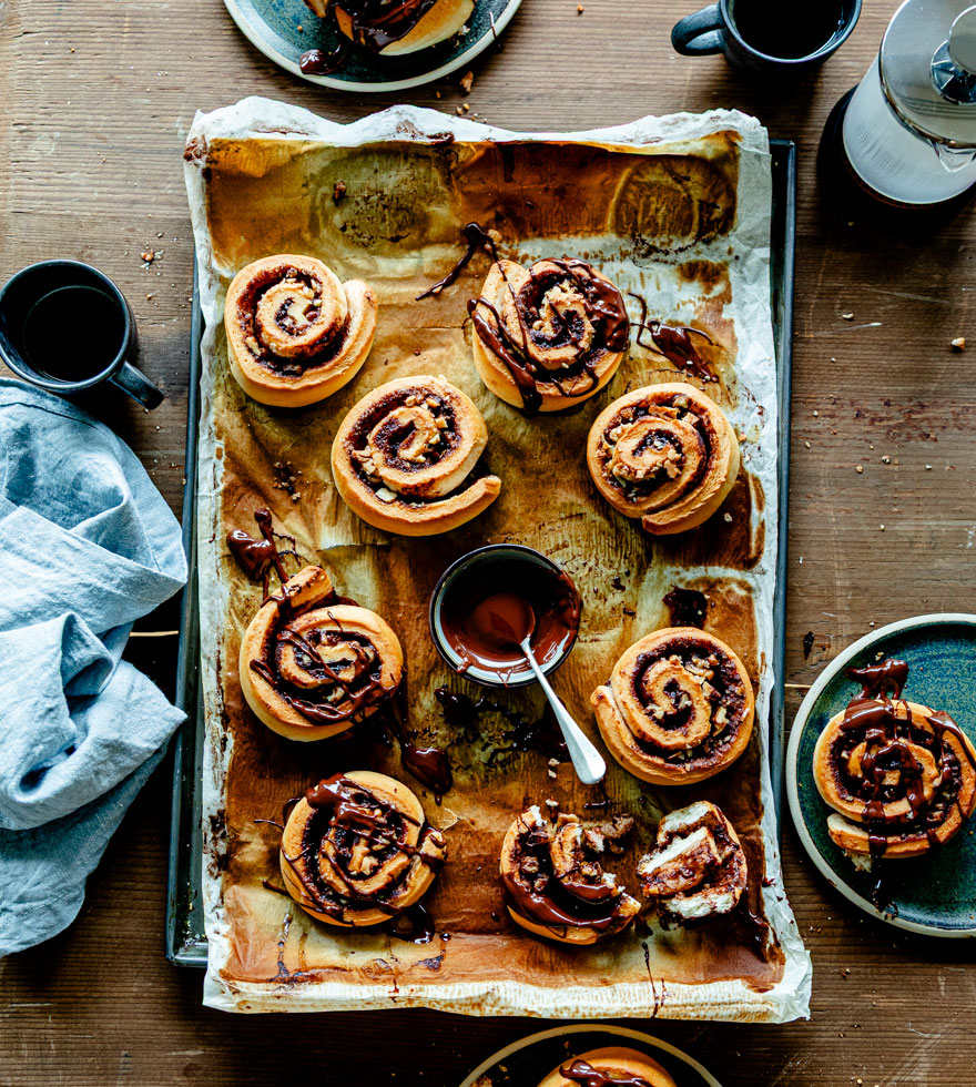 Schoko-Nuss Schnecken