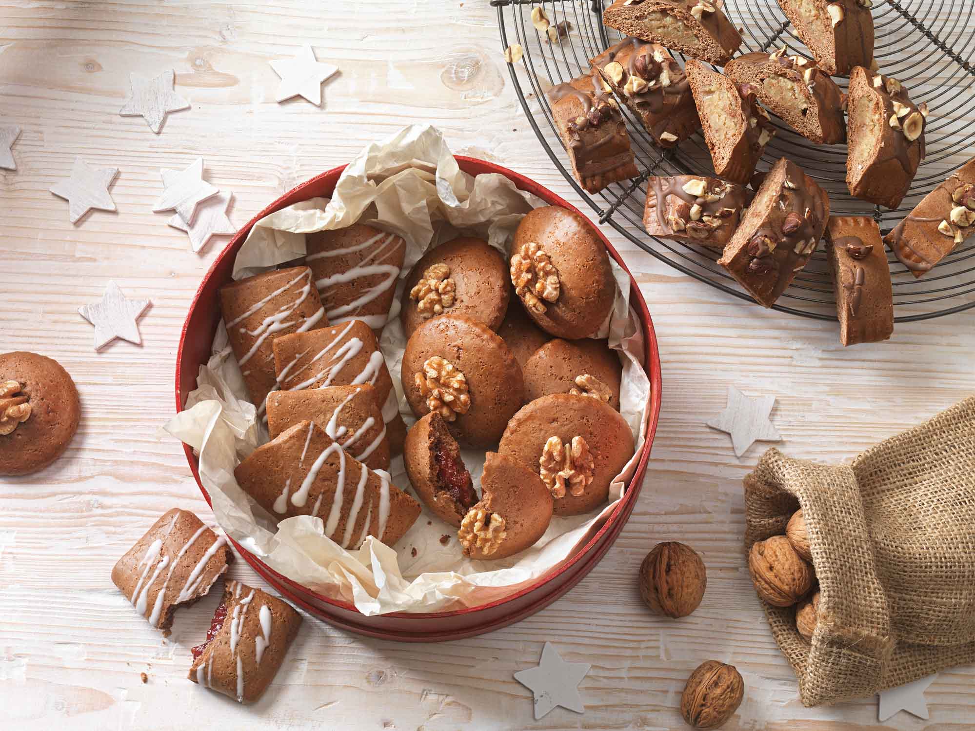 Gefüllte Lebkuchenvariationen