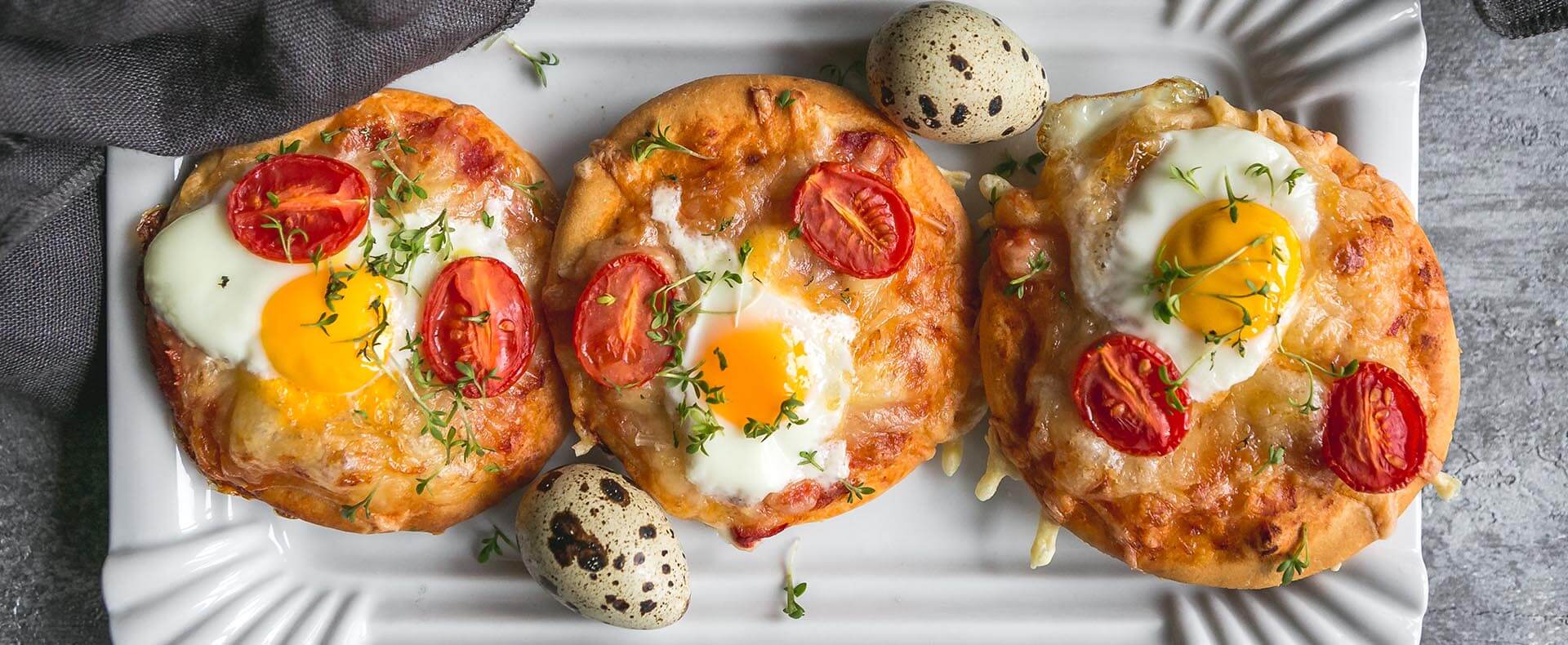 Mini Pizzen Käse Wachtelei Tante Fanny