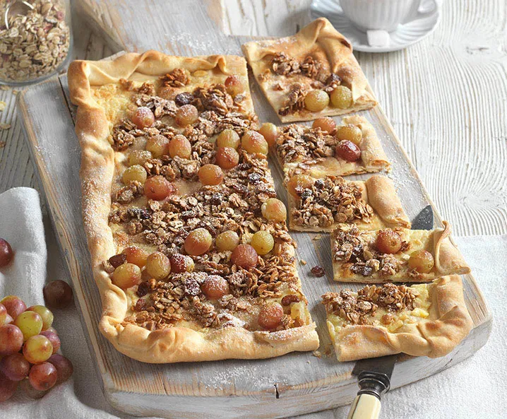 Flammkuchen mit Müslikrokant Tante Fanny
