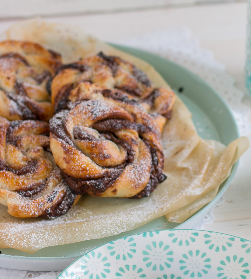 Blätterteig Schoko-Schnecken