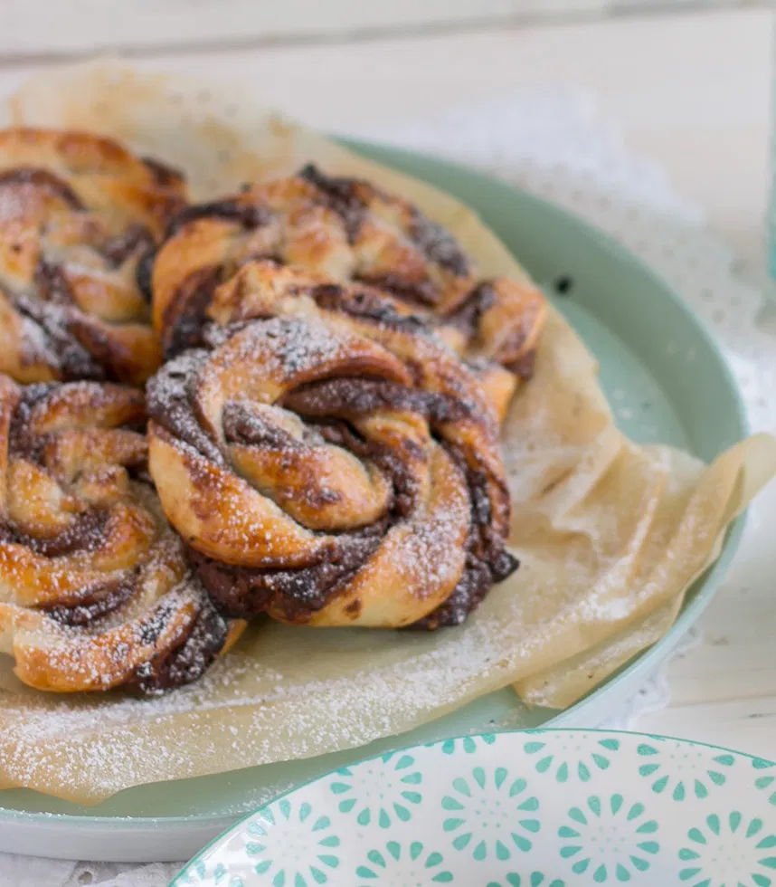 Blätterteig Schoko-Schnecken