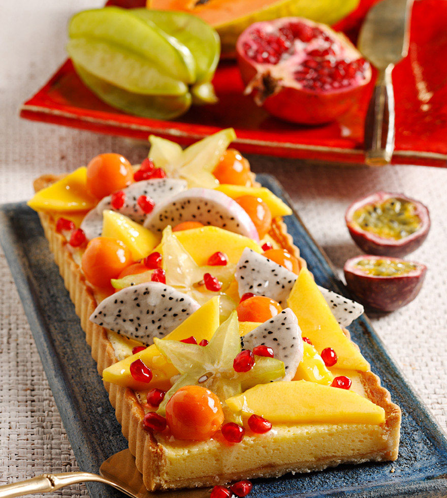 Tarte mit exotischen Früchten Tante Fanny