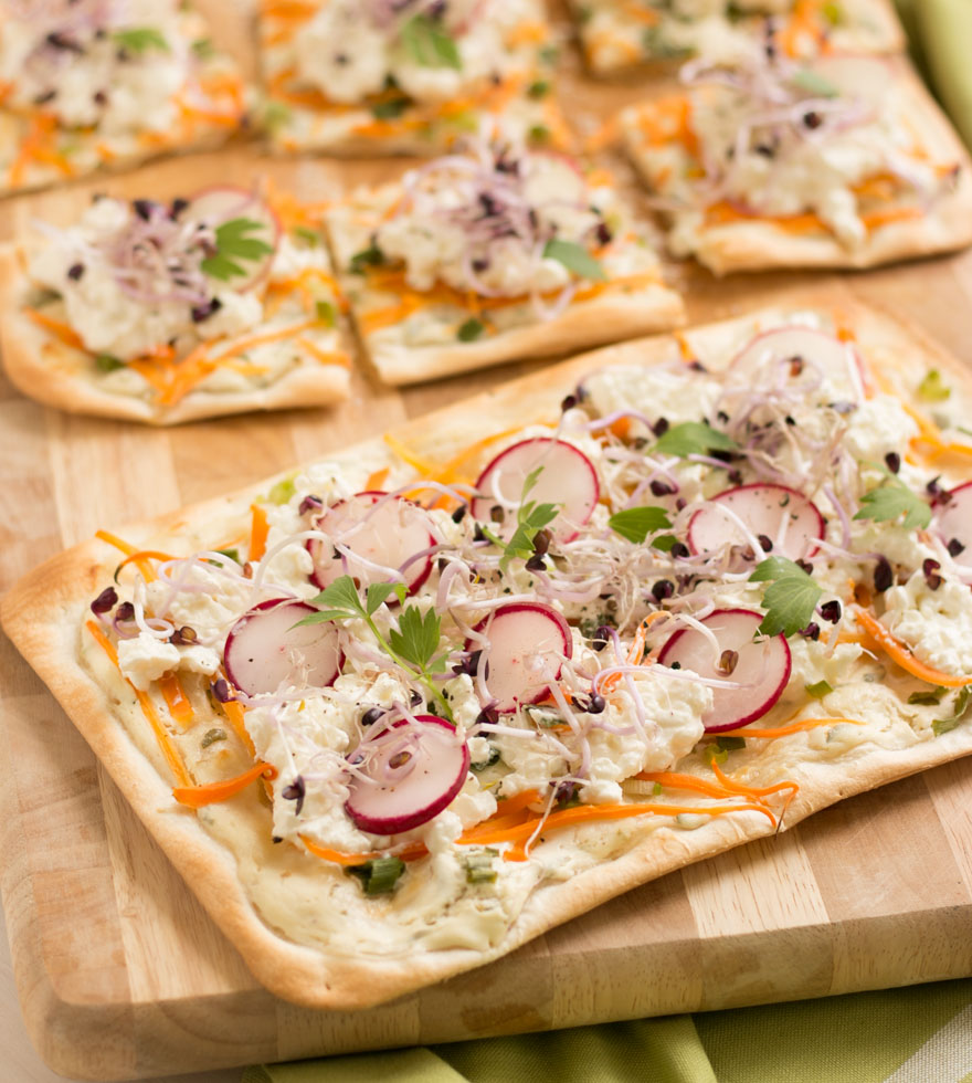 Flammkuchen mit Cottage Cheese Tante Fanny