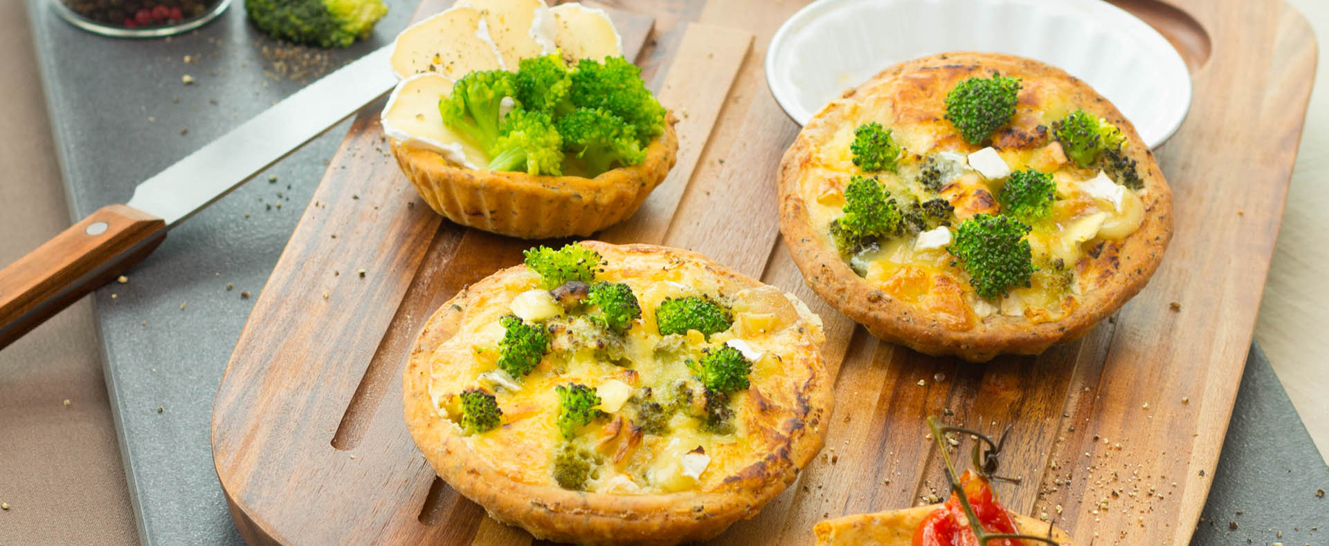Tartelettes mit Brokkoli - Tante Fanny