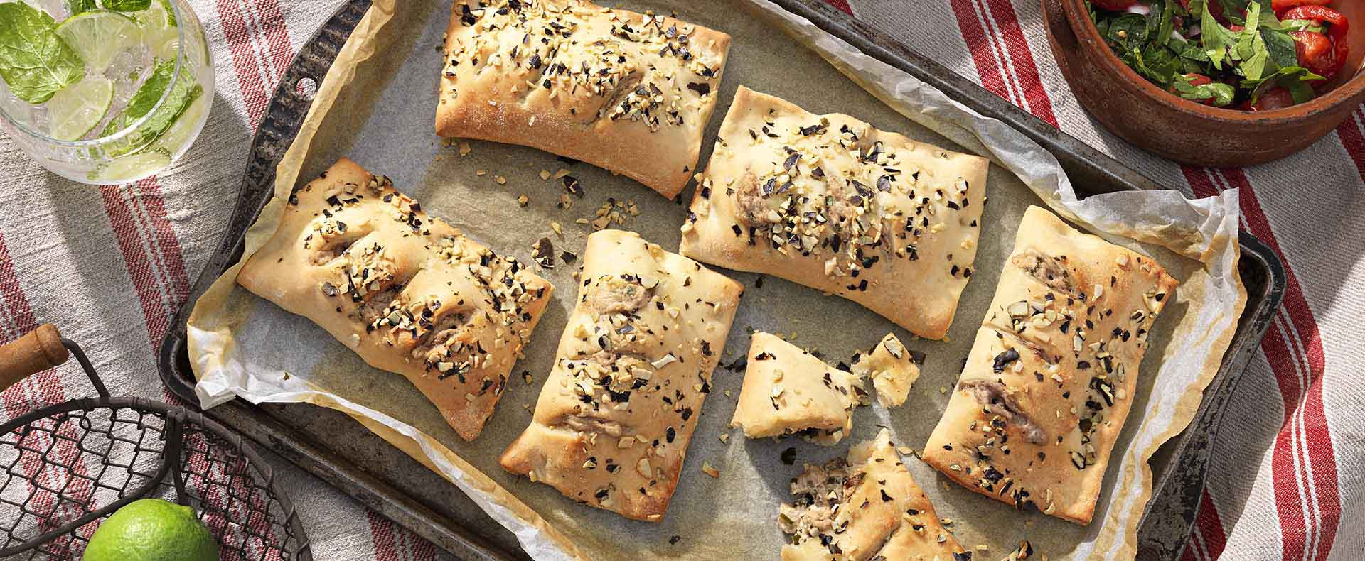Mediterrane Empanadas mit Kräuterseitlingen - Tante Fanny
