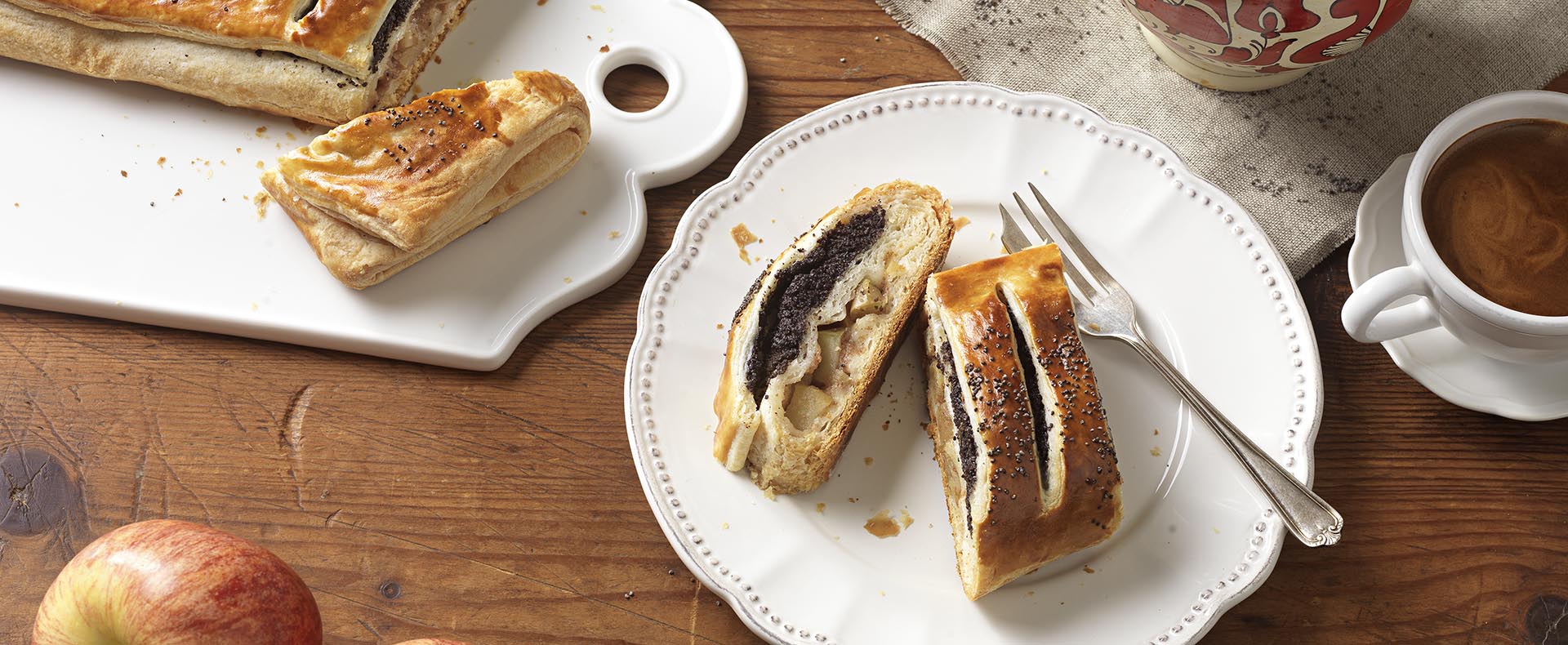 Rezept Zweierlei gefüllter Plunderteigstrudel Tante Fanny