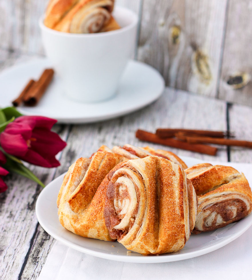Rezept Franzbrötchen mit Marzipan Tante Fanny