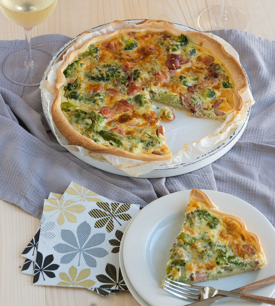 Rezept Brokkoli Schinken Quiche Tante Fanny