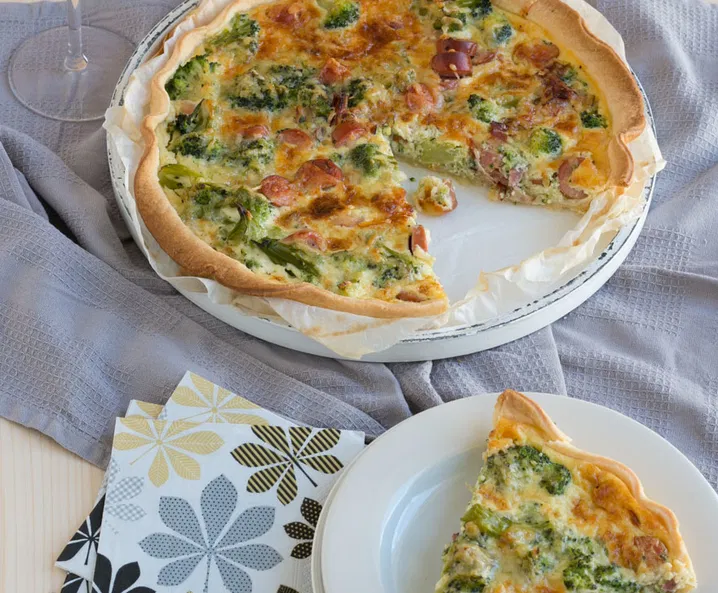 Rezept Brokkoli Schinken Quiche Tante Fanny