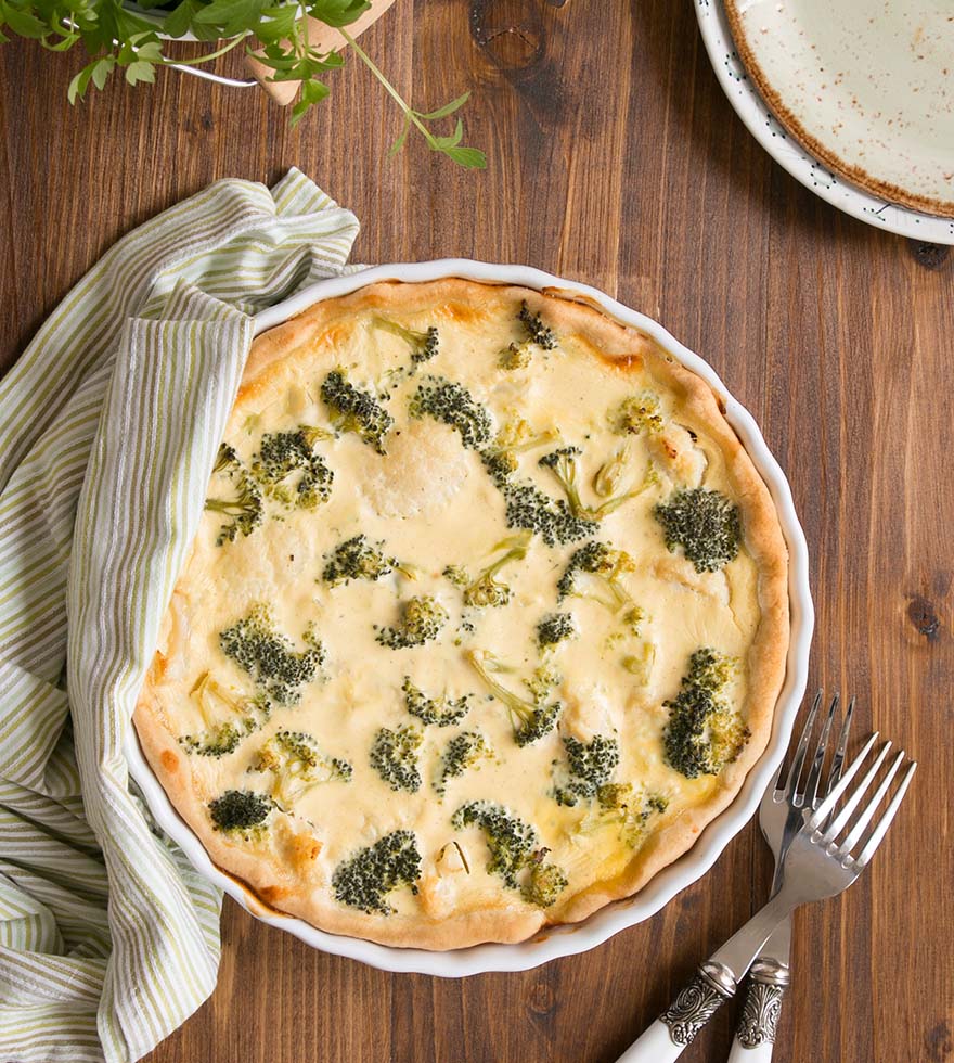 Rezept Sauerrahmquiche mit Brokkoli und Karfiol Tante Fanny