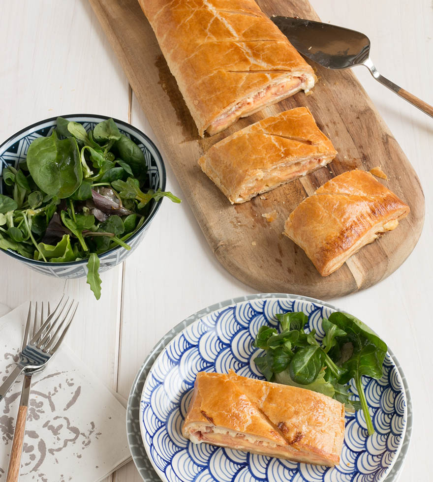 Rezept Blätterteigstrudel mit Schinken und Käse Tante Fanny