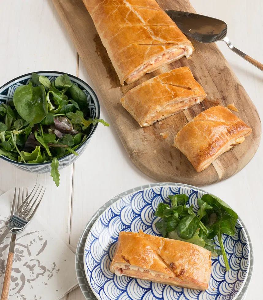 Rezept Blätterteigstrudel mit Schinken und Käse Tante Fanny