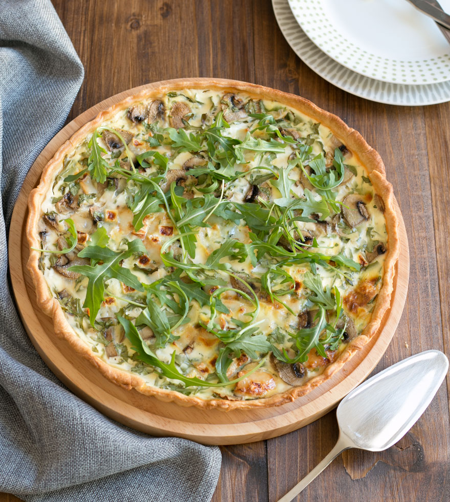 Rezept Champignon-Quiche mit Ziegenkäse Tante Fanny