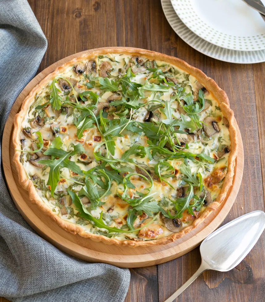 Rezept Champignon-Quiche mit Ziegenkäse Tante Fanny