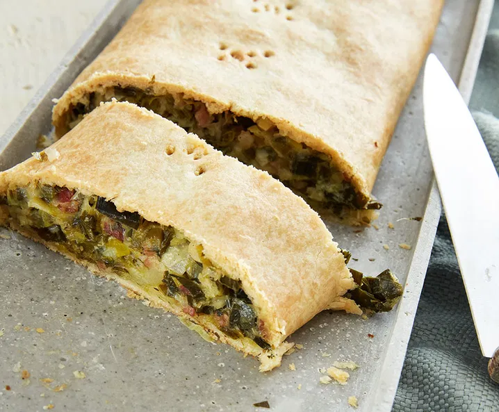 Mürbteig Lauchstrudel - Rezept Tante Fanny