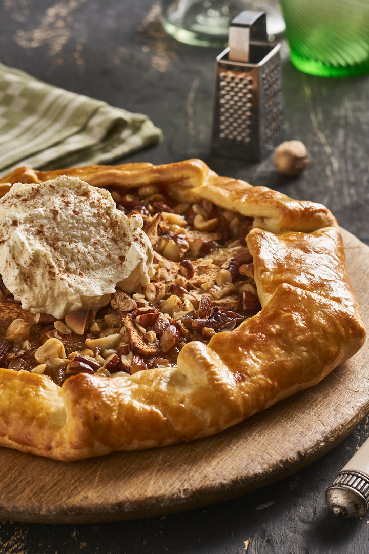 Apfelgalette mit Eis - Rezept Tante Fanny