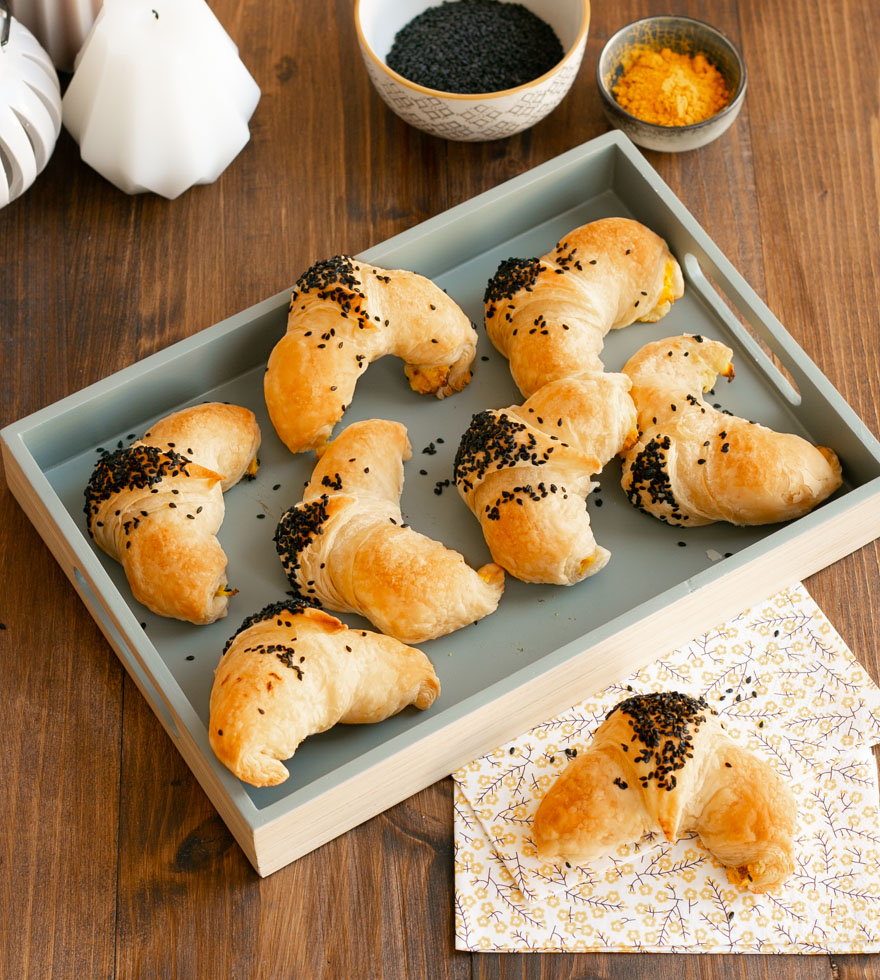 Blätterteighörnchen mit Pastinake