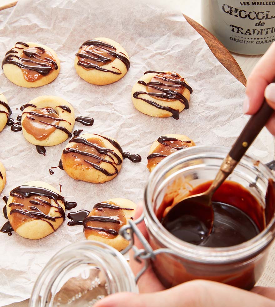 Toffee Kekse Butter-Mürbteig