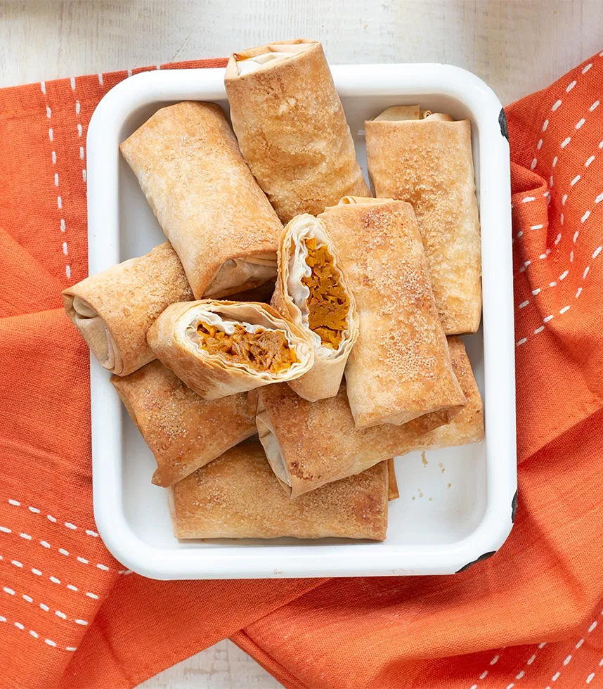 Süße Mini-Kürbisstrudel mit Zimt
