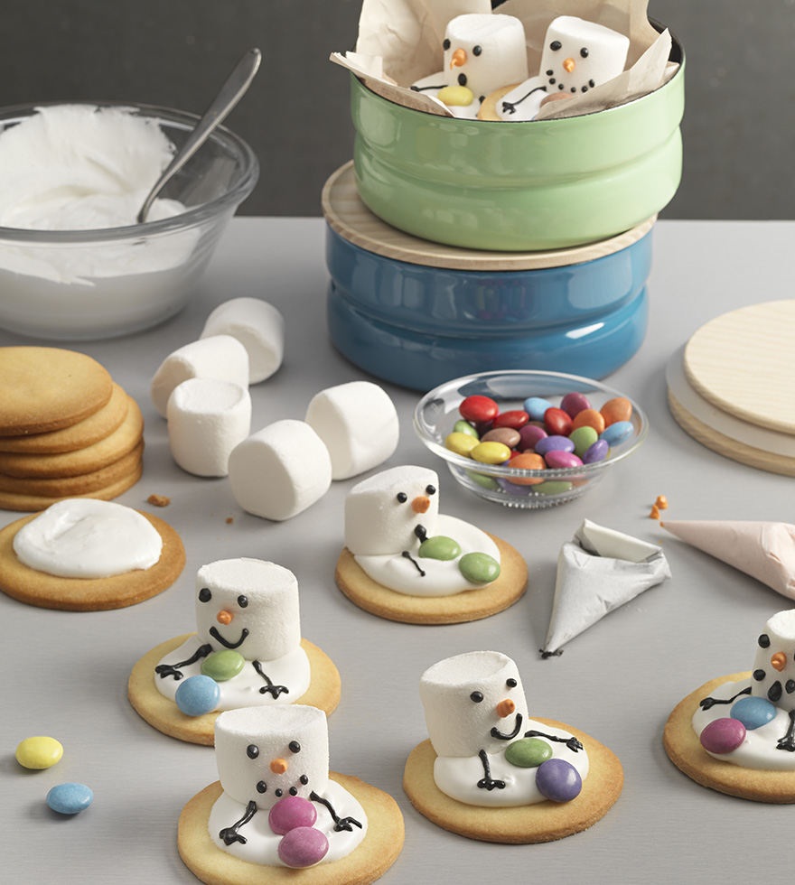 Schneemannkekse Rezept