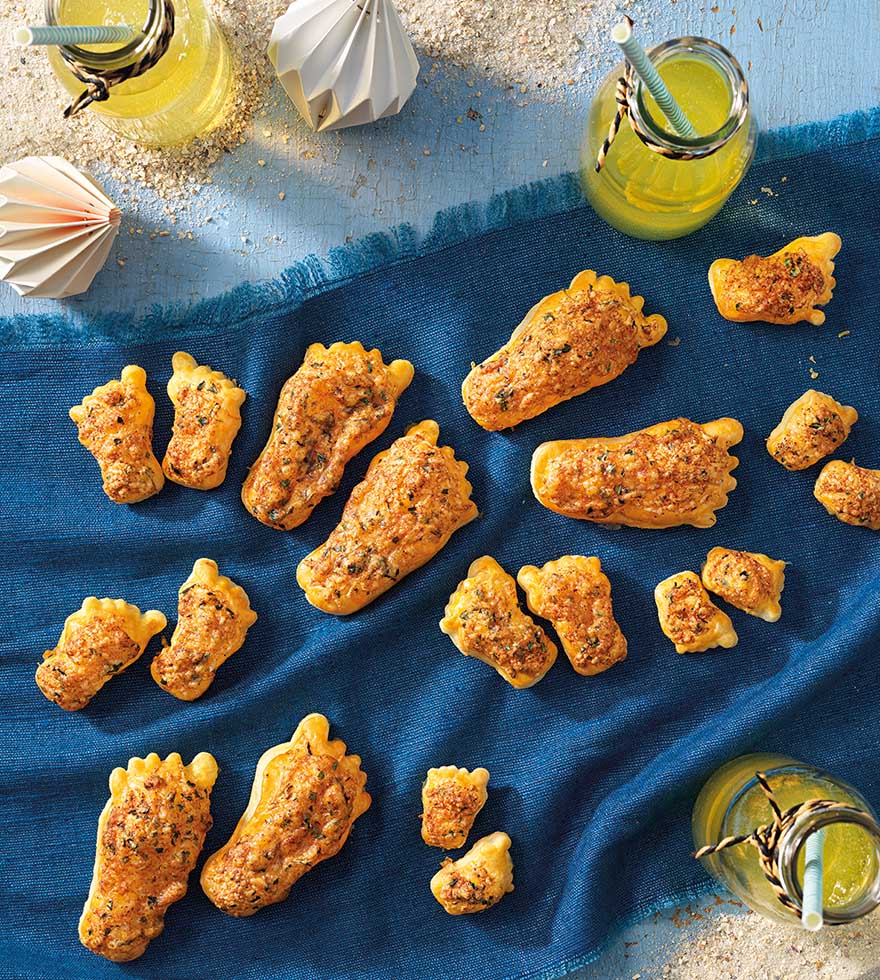 Käsefüße aus Blätterteig - Rezept
