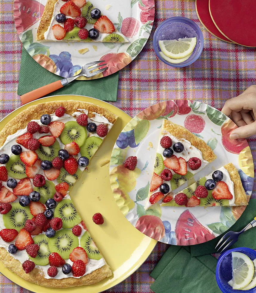 Süße Obst-Pizza - einfaches Rezept