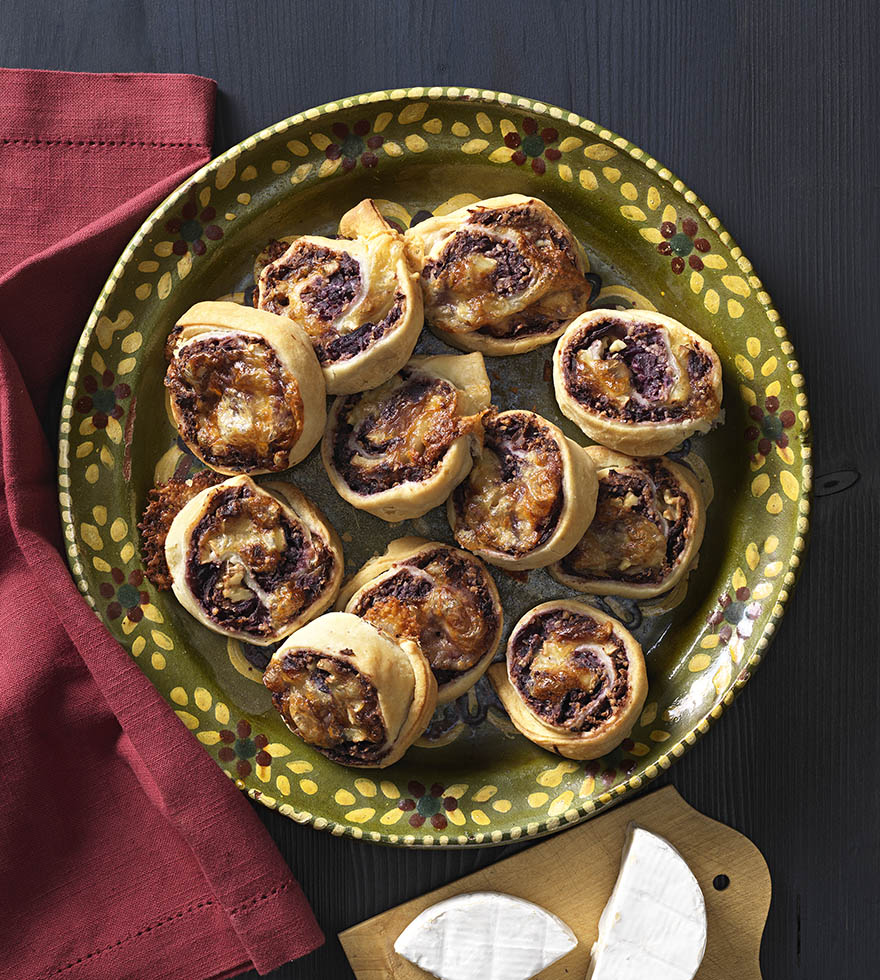 Blätterteig-Rotkraut-Schnecken Rezept