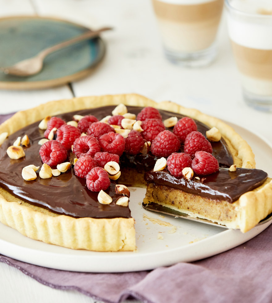 Schokotarte-mit-Nussfuellung - Tante Fanny
