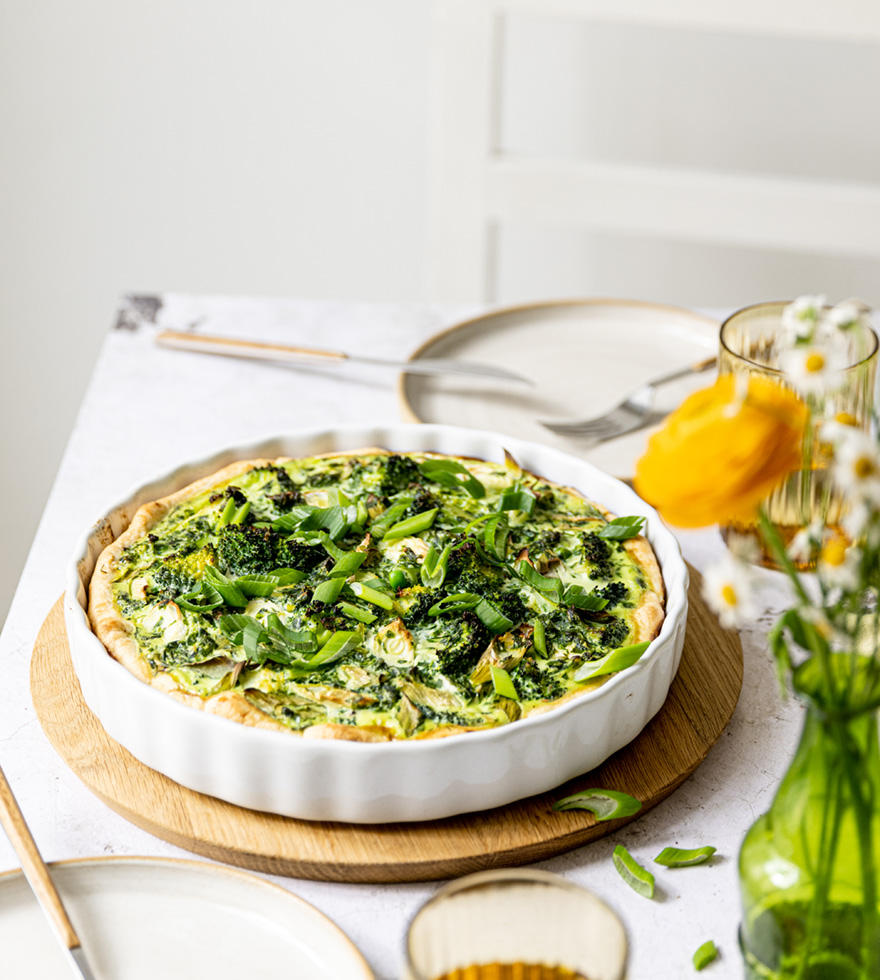 Bärlauch-Gemüsequiche vegetarisch - Rezept