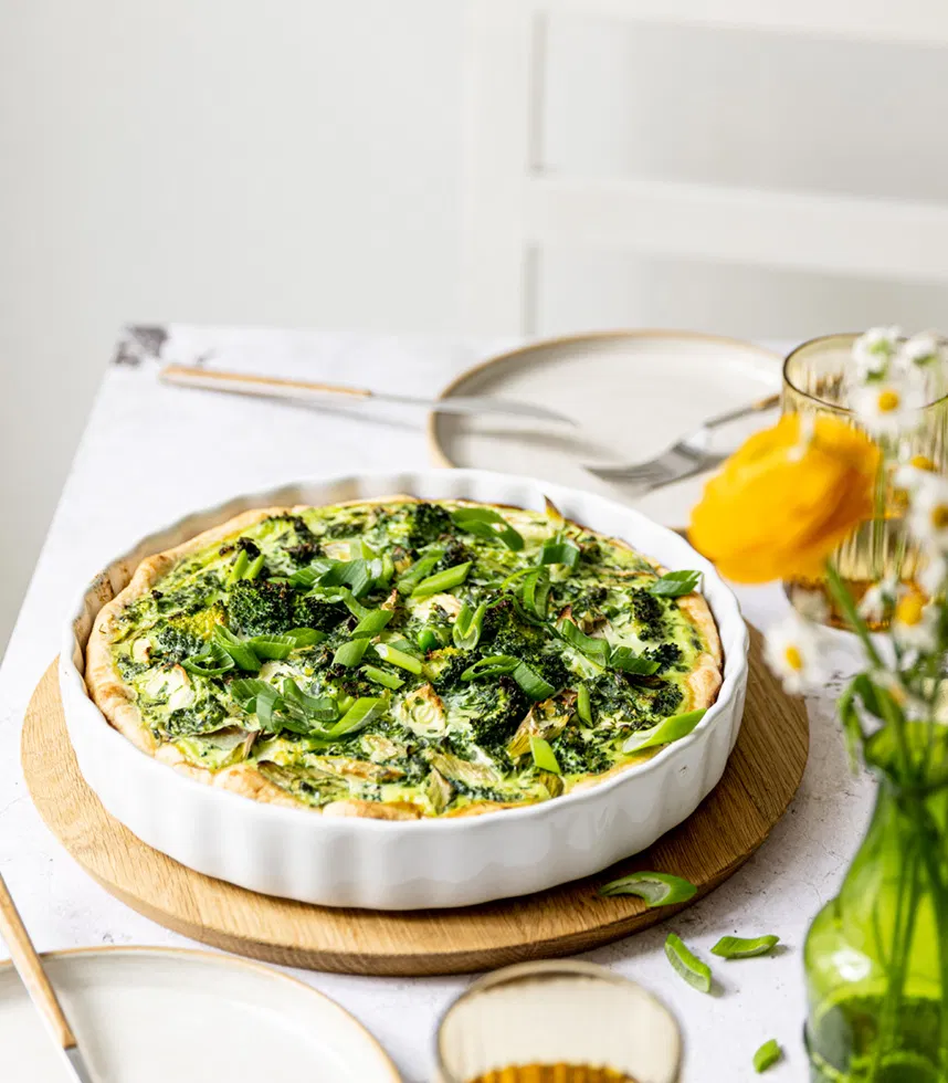 Bärlauch-Gemüsequiche vegetarisch - Rezept