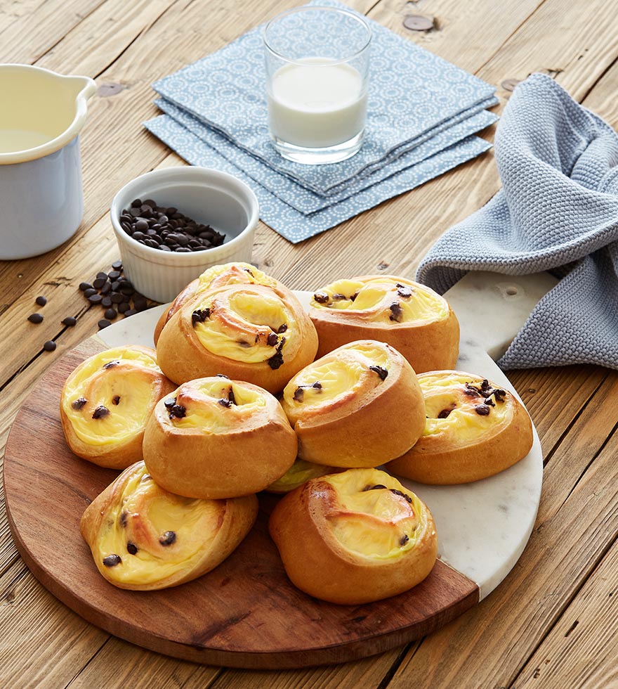 Puddingschnecken Hefeteig