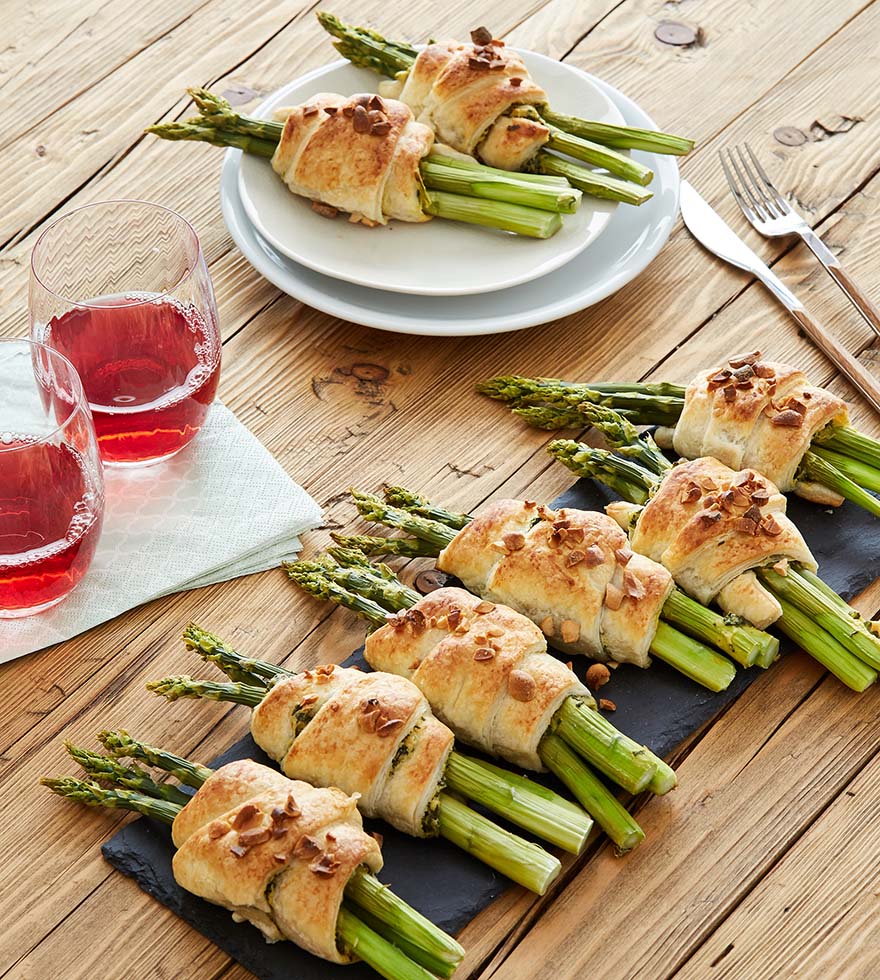 Erdnuss-Spargel-Taschen - Rezept