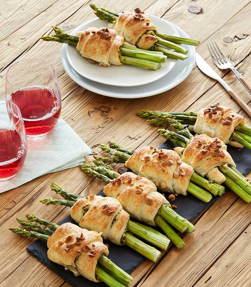 Erdnuss-Spargel-Taschen - Rezept