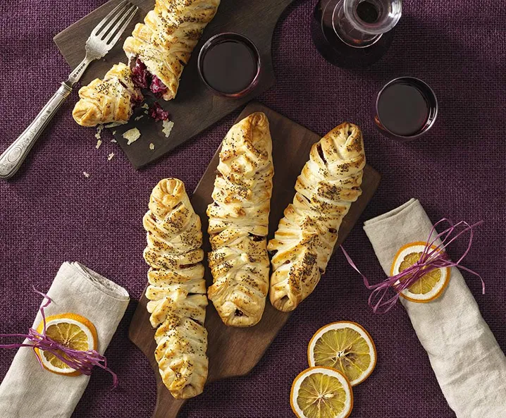 Rotkraut-Flechtstrudel mit Speck und Orange - Tante Fanny