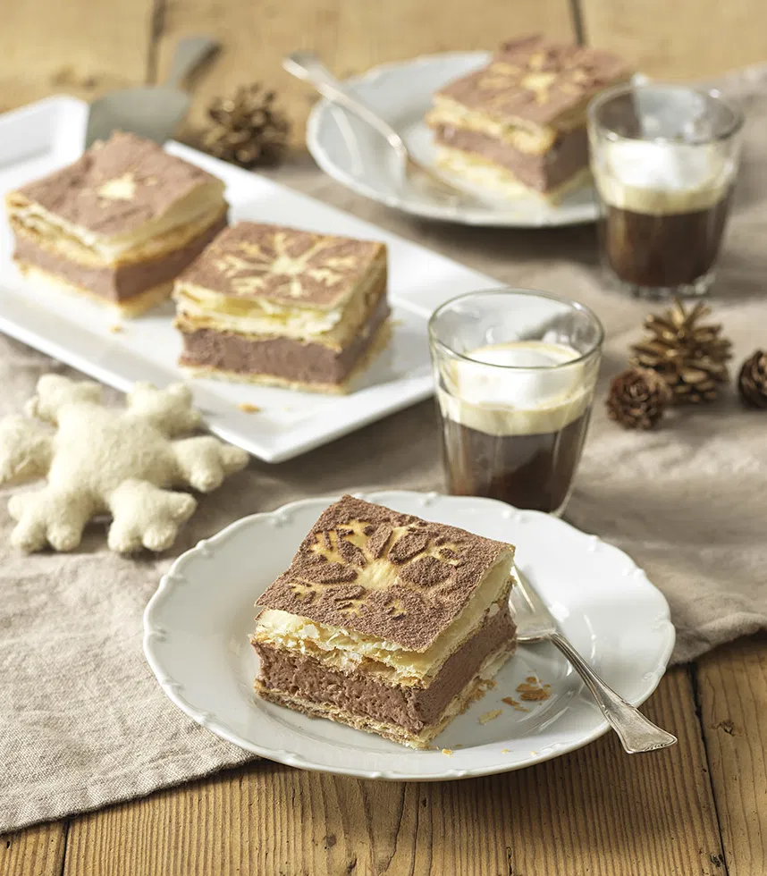 Schoko-Cremeschnitten - einfaches Rezept